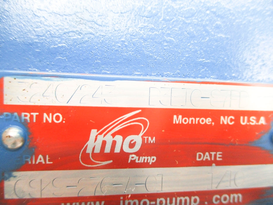 IMO PUMP 3240/243 D3EIC-87PD 310616 NSMP