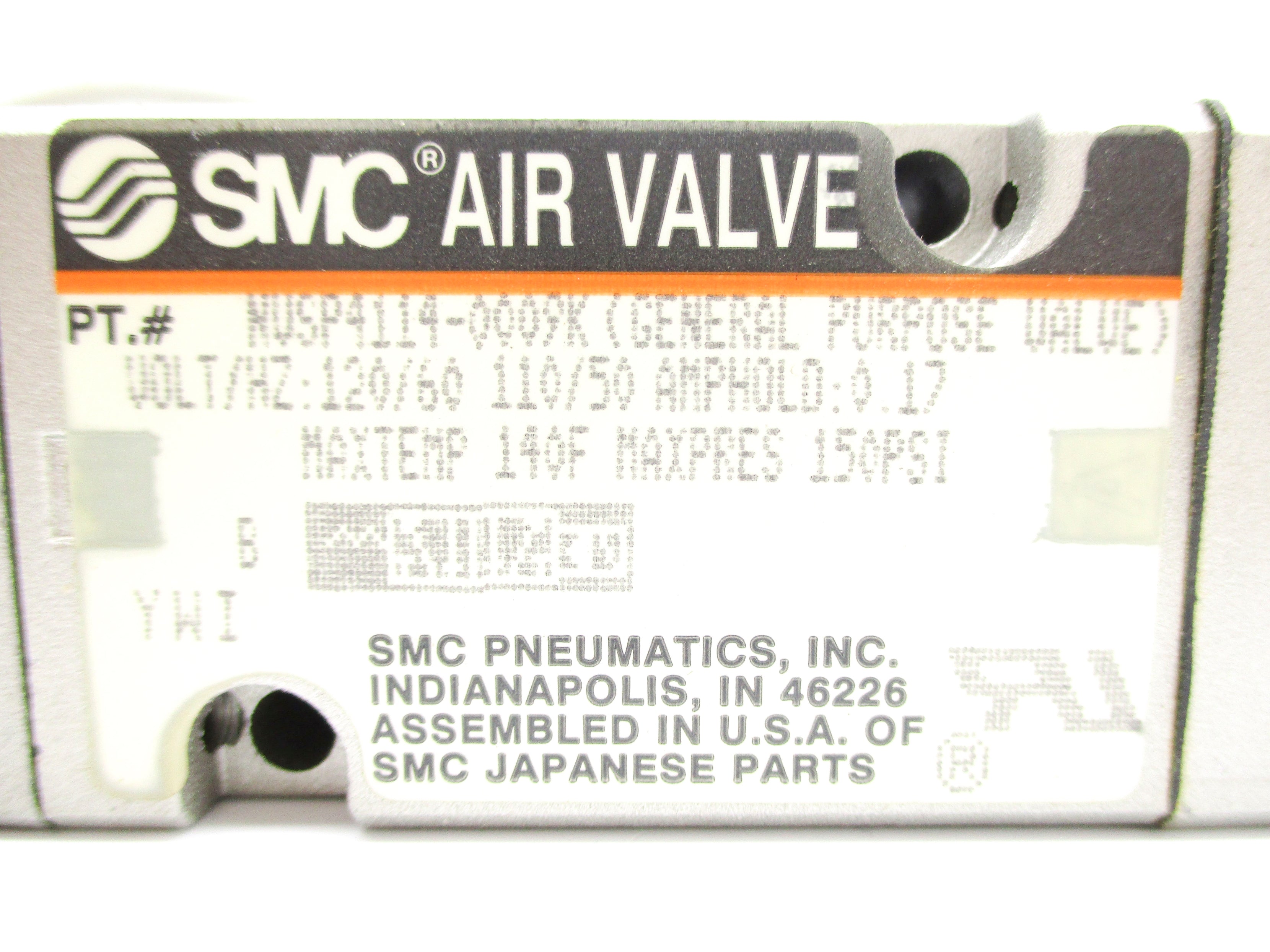 SMC NVSP4114-0009K 110/120V 150PSI NSNP