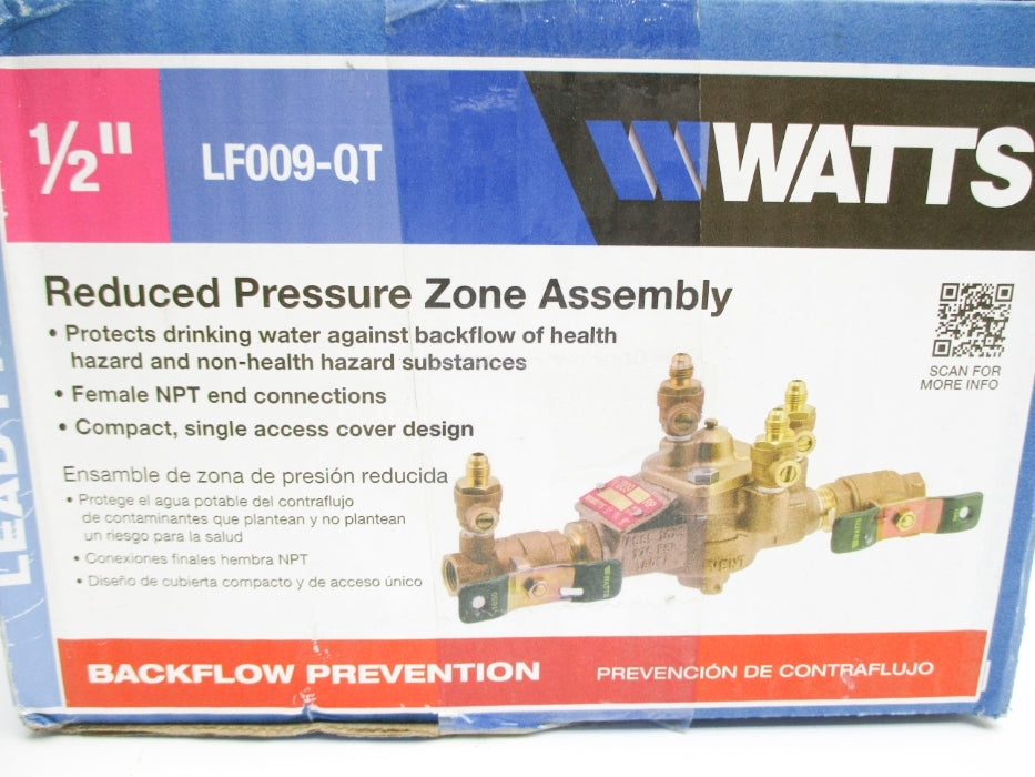 WATTS LF009-QT-1/2 175PSI NSMP