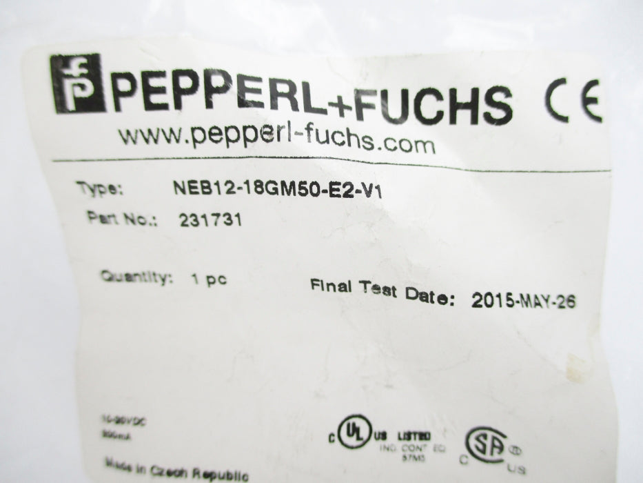 PEPPERL+FUCHS NEB12-18GM50-E2-V1 NSMP