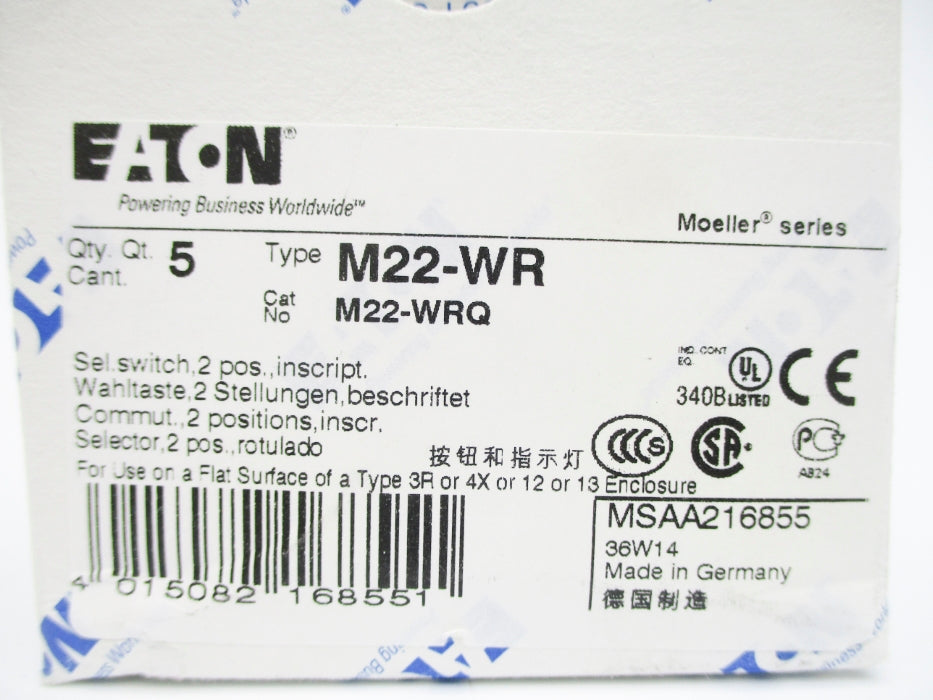 EATON M22-WR (PKG OF 5) NSMP