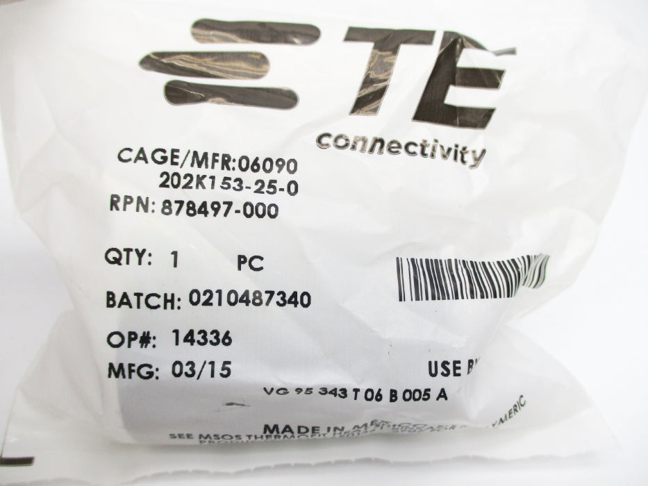 TE CONNECTIVITY 202K153-25-0 878497-000 NSMP