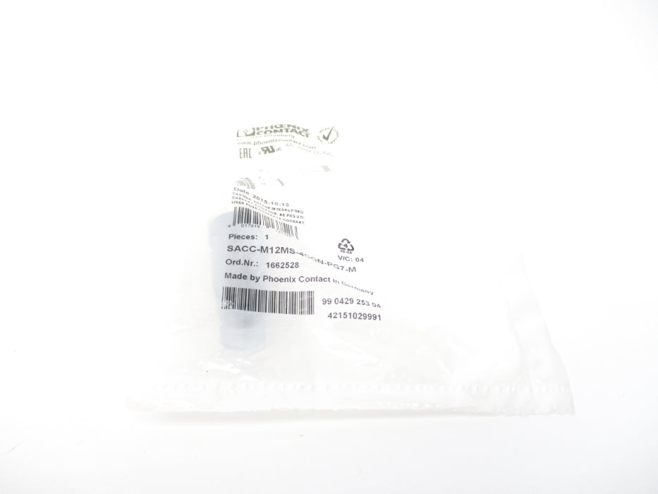 PHOENIX CONTACT SACC-M12MS-4CON-PG7-M 1662528 NSMP