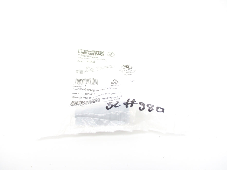 PHOENIX CONTACT SACC-M12MS-5CON-PG7-M 1663116 NSMP