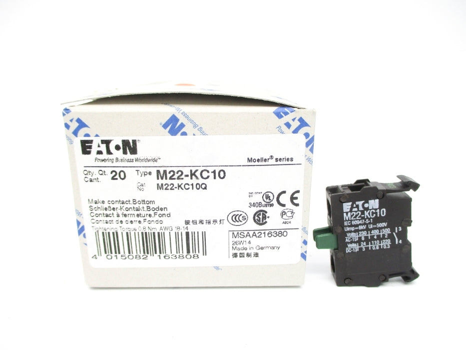 EATON M22-KC10 (PKG OF 20) NSMP