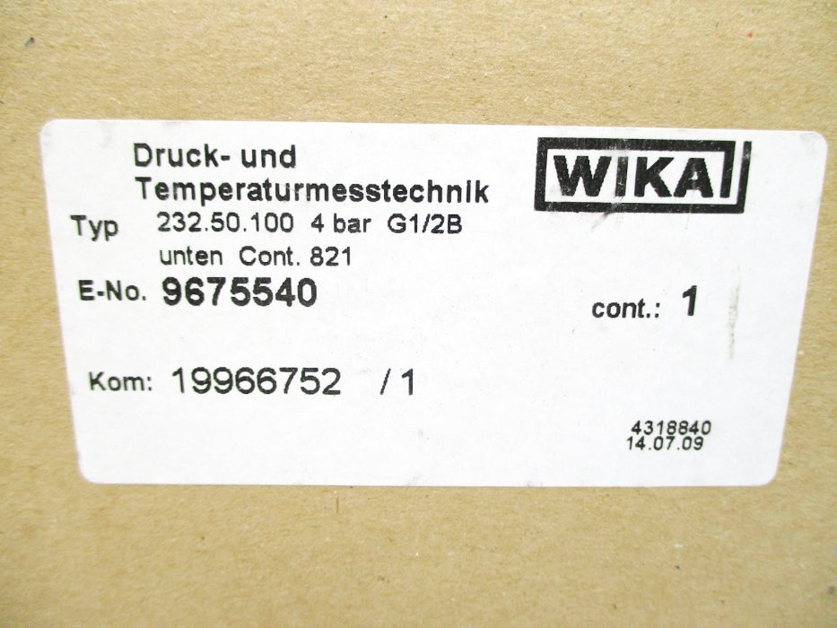 WIKA 9675540 4 BAR NSMP