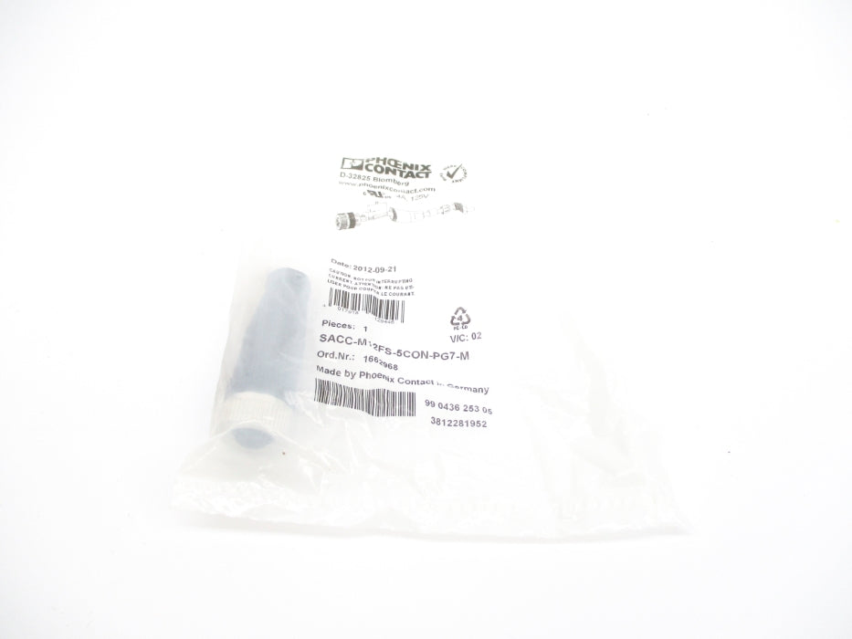 PHOENIX CONTACT SACC-M12FS-5CON-PG7-M 1662968 NSMP