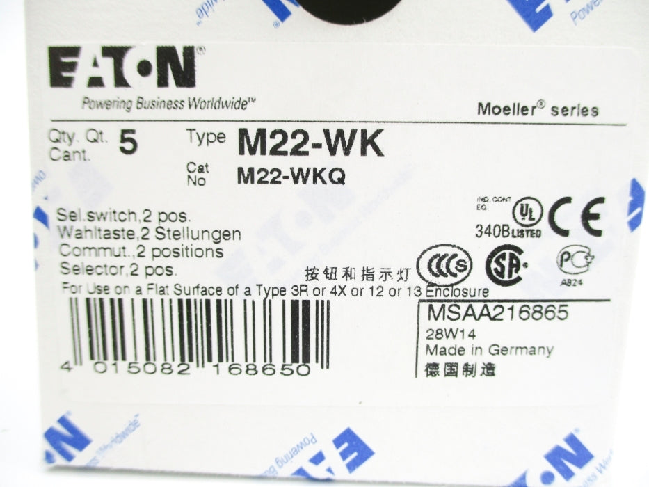 EATON M22-WK (PKG OF 5) NSMP