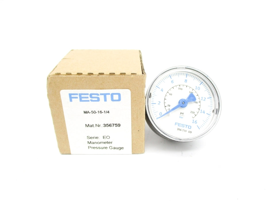 FESTO MA-50-16-1/4 356759 0-220PSI NSMP