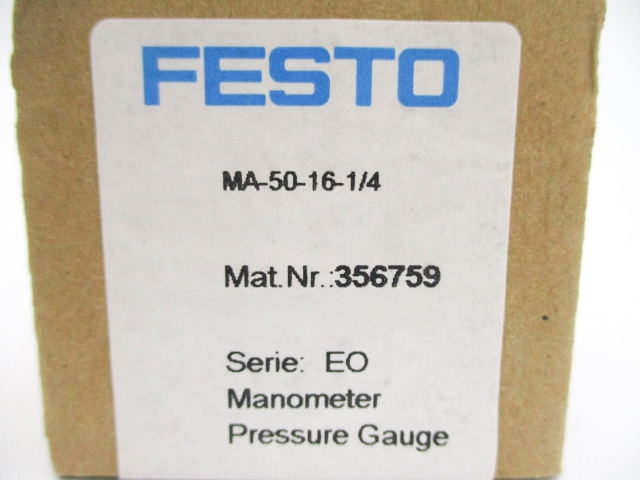 FESTO MA-50-16-1/4 356759 0-220PSI NSMP