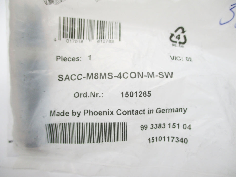 PHOENIX CONTACT SACC-M8MS-4CON-M-SW 1501265 NSMP