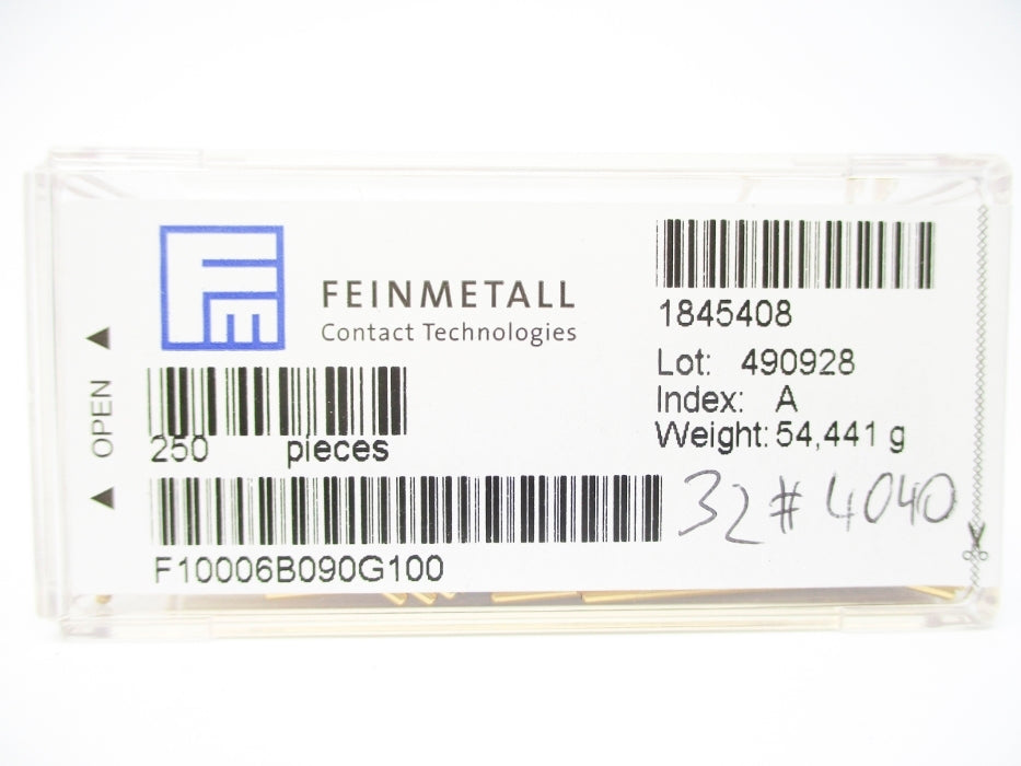 FEINMETALL F10006B090G100 (PKG OF 250) NSFS