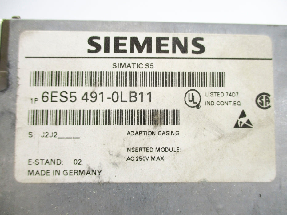 SIEMENS 6ES5491-0LB11 (AS PICTURED1) UNMP