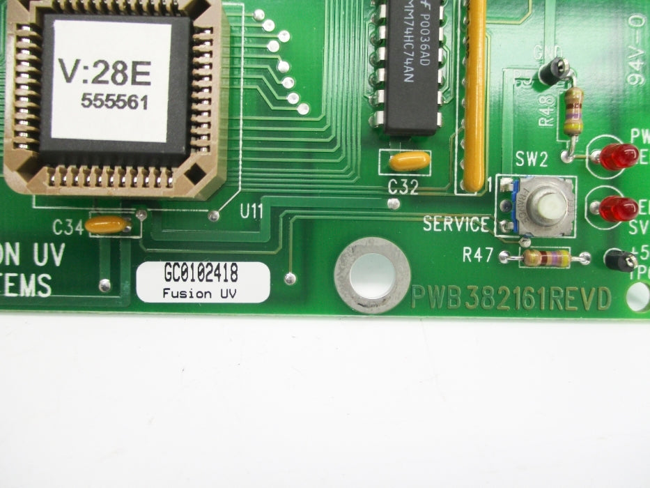 FUSION UV SYSTEMS PWB382161 REV. D NSNP