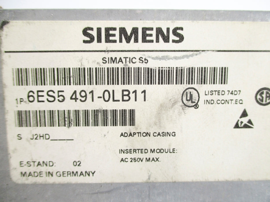 SIEMENS 6ES5491-0LB11 (AS PICTURED2) UNMP