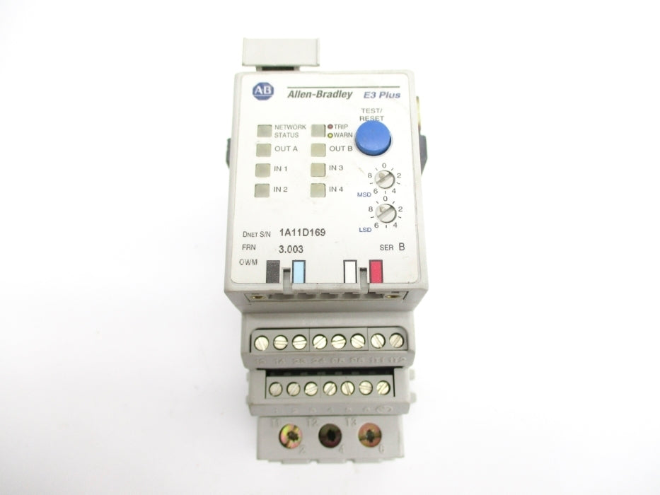 ALLEN BRADLEY 592-EC2BC SER. B 3-15A F/W 3.003 UNMP