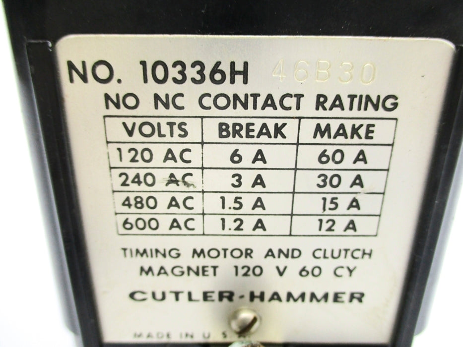 CUTLER HAMMER 10336H46B30 0-30M UNMP