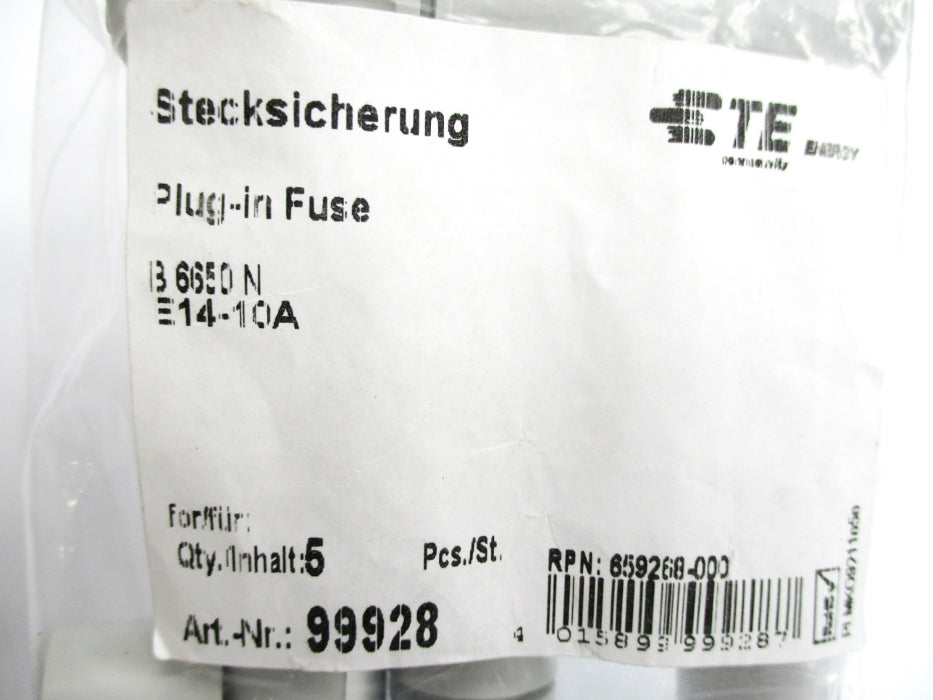 TE CONNECTIVITY 99928 E14-10A (PKG OF 5) NSMP