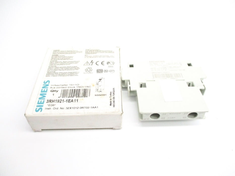 SIEMENS 3RH1921-1EA11 240V 10A NSMP