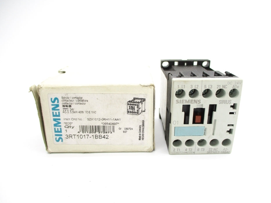 SIEMENS 3RT1017-1BB42 24VDC NSMP