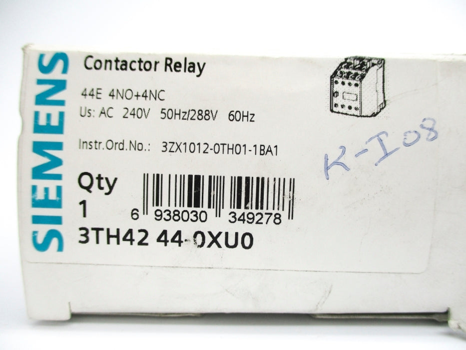 SIEMENS 3TH4244-0XU0 240/288VAC NSMP
