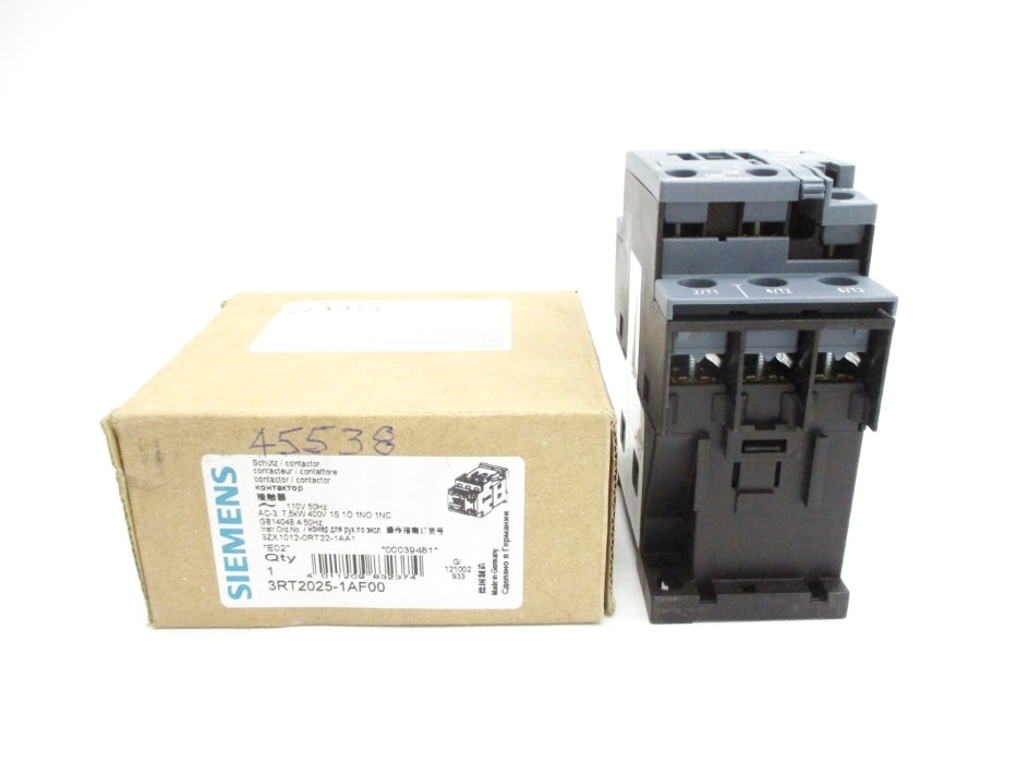 SIEMENS 3RT2025-1AF00 110V NSMP