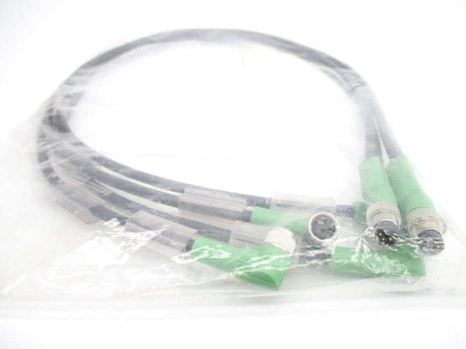 PHOENIX CONTACT SAC-3P-M8Y/2X0,6-PUR/M8FR 1458716 (PKG OF 2) NSMP