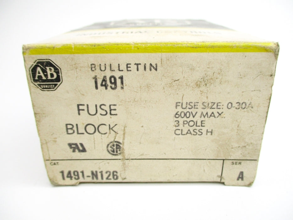ALLEN BRADLEY 1491-N126 SER. A (BK/YL) NSMP