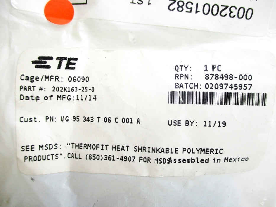 TE CONNECTIVITY 202K163-25-0 NSMP