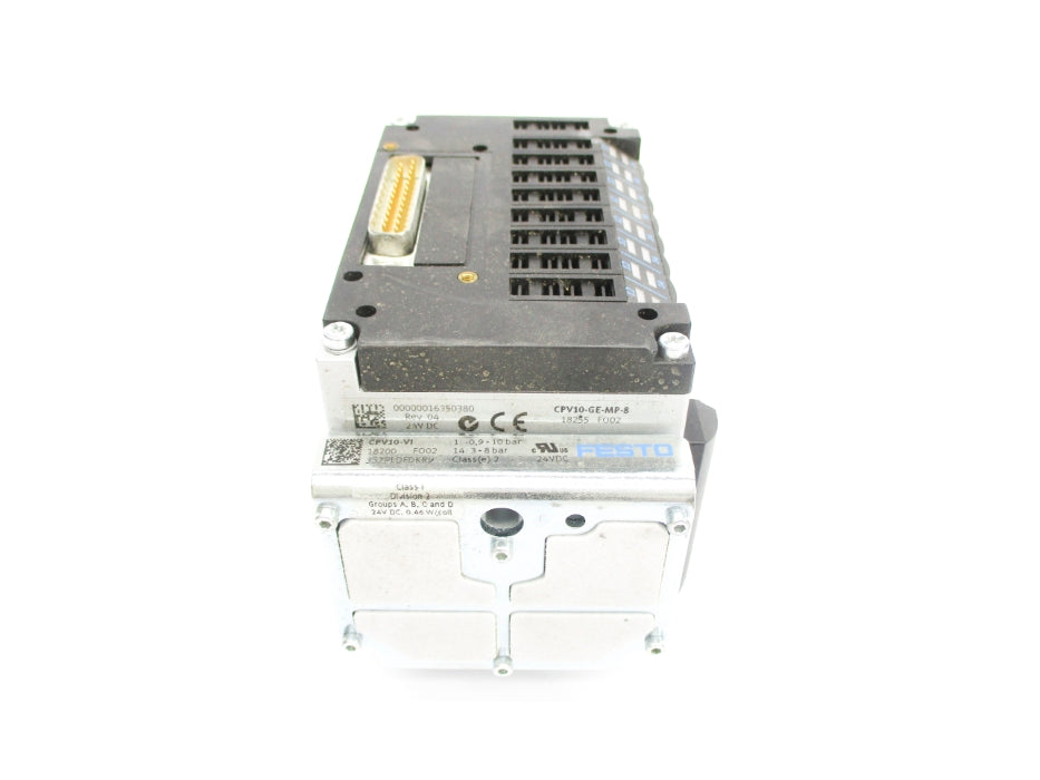 FESTO CPV10-VI 18200 W/ CPV10-GE-MP-8 18255 24VDC NSNP