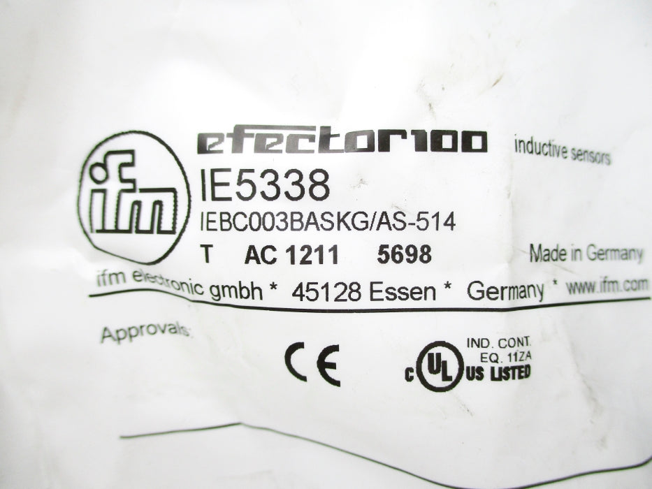 IFM EFECTOR IE5338 IEBC003BASKG/AS-514  NSMP
