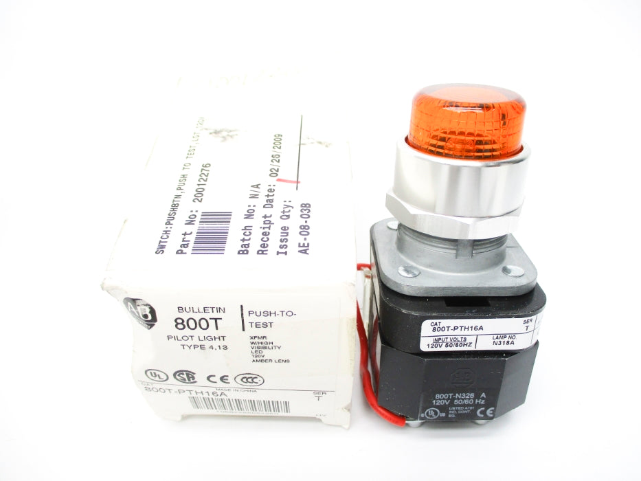 ALLEN BRADLEY 800T-PTH16A SER. T (WH) NSMP
