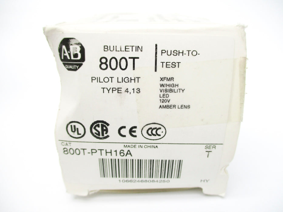 ALLEN BRADLEY 800T-PTH16A SER. T (WH) NSMP