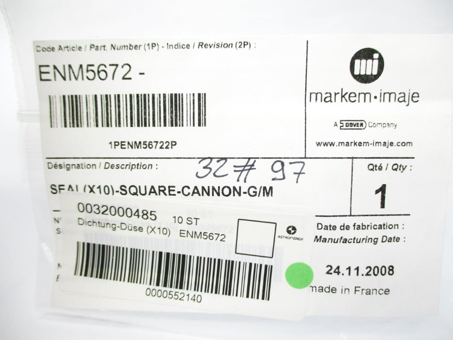 MARKEM IMAJE ENM5672 (PKG OF 10) NSMP