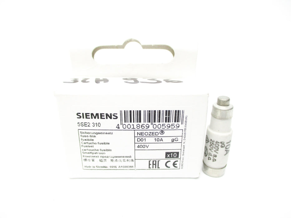 SIEMENS 5SE2310 10A 400VAC/250VDC (PKG OF 10) NSMP