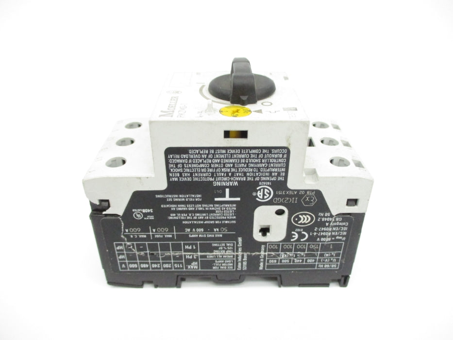 KLOCKNER MOELLER PKZM0-1 0.63-1A 115/600V NSNP