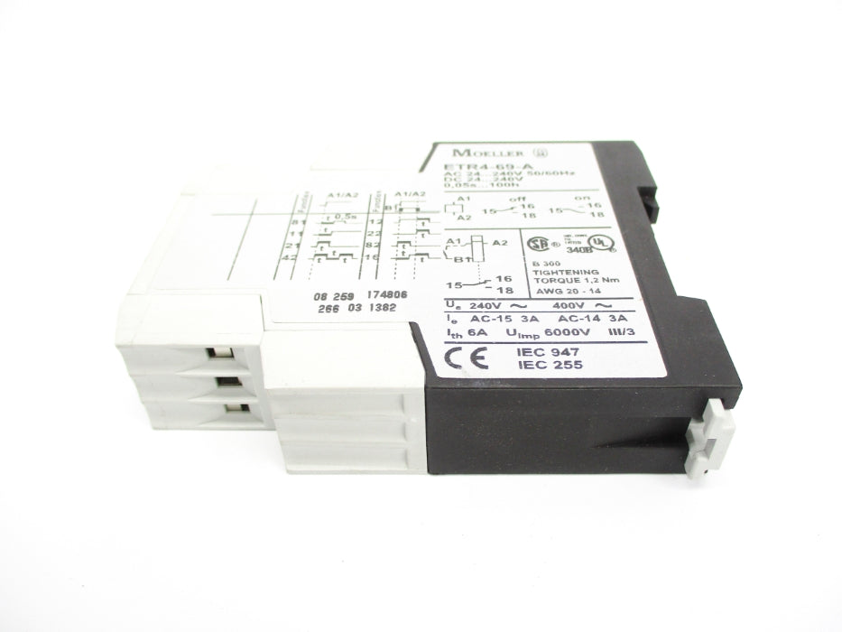 KLOCKNER MOELLER ETR4-69-A 24-240VAC/DC 0.05S-100H NSNP