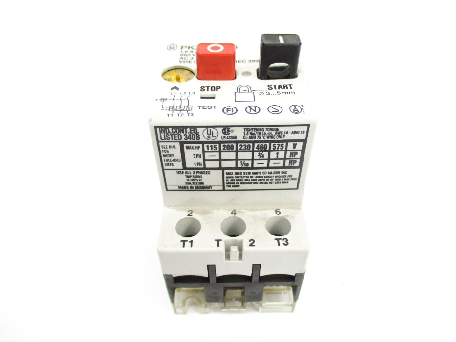 KLOCKNER MOELLER PKZM1-1.6 1-1.6A NSNP