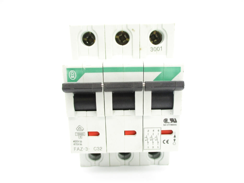 KLOCKNER MOELLER FAZ-3-C32 32A 400/415VAC NSNP