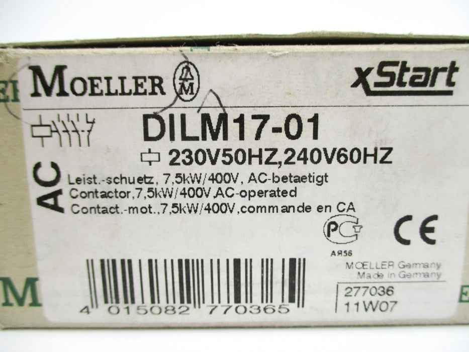 KLOCKNER MOELLER DILM17-01 230/240V NSMP