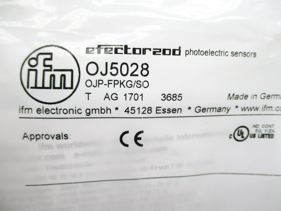 IFM EFECTOR OJ5028 OJP-FPKG/SO NSMP