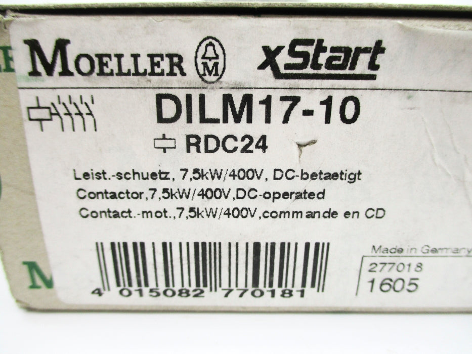 KLOCKNER MOELLER DILM17-10(RDC24) 24/27VDC NSMP