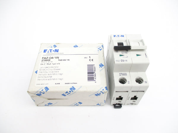 EATON FAZ-C6/1N 230/240V 6A NSMP