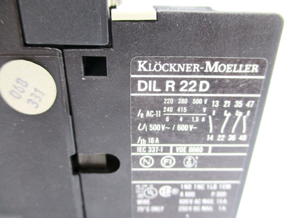 KLOCKNER MOELLER DILR22D 24V NSNP