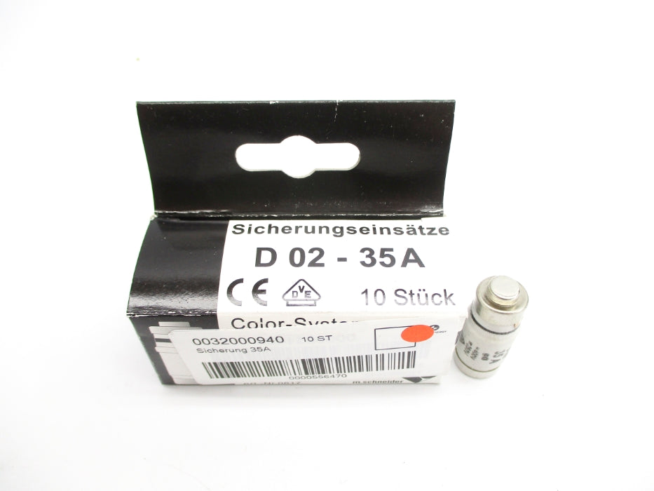 SCHNEIDER D02-35A 0817 35A 400V/250V (PKG OF 10) NSMP