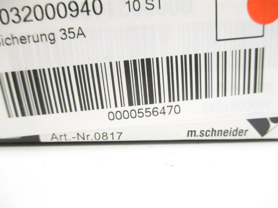SCHNEIDER D02-35A 0817 35A 400V/250V (PKG OF 10) NSMP