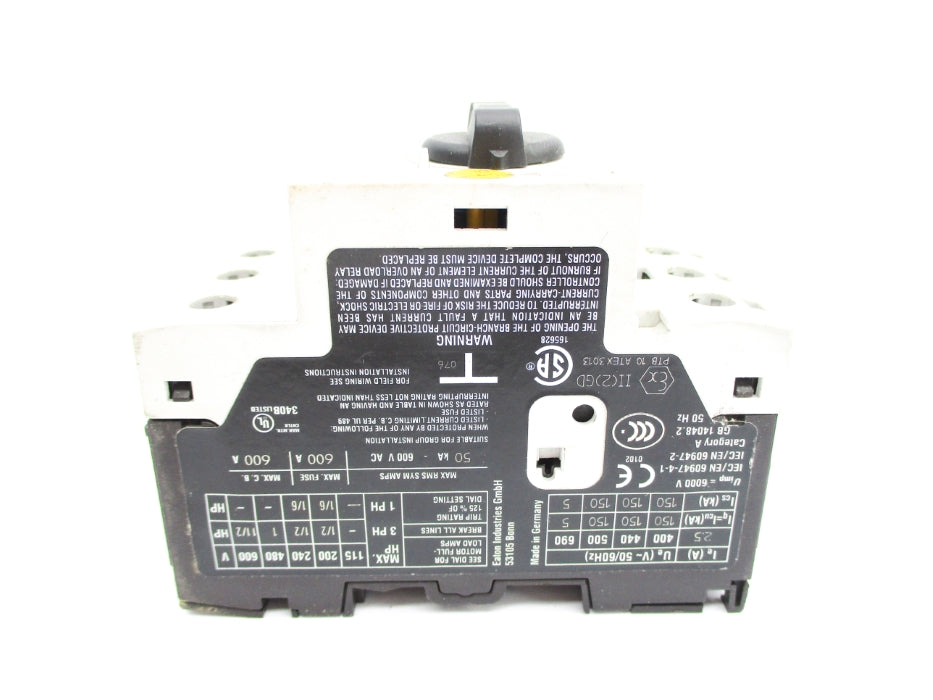 EATON PKZM0-2.5 XTPR2P5BC1 600VAC 1.6-2.5A NSNP