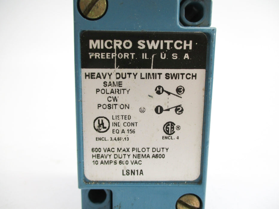 MICROSWITCH LSN1A UNMP