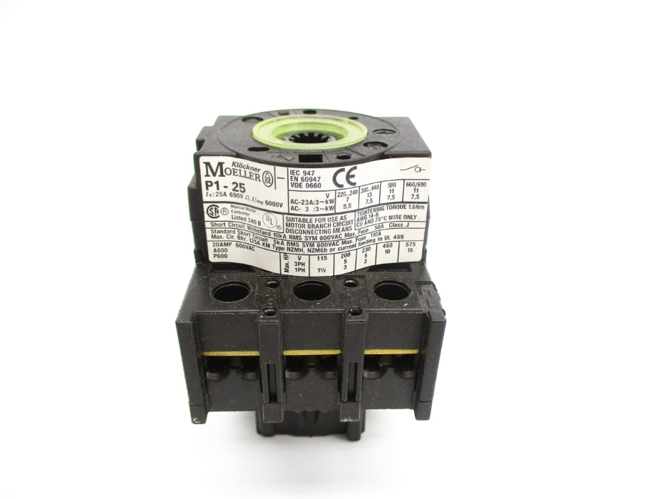 KLOCKNER MOELLER P1-25 690V 25A (AS PICTURED1) NSNP
