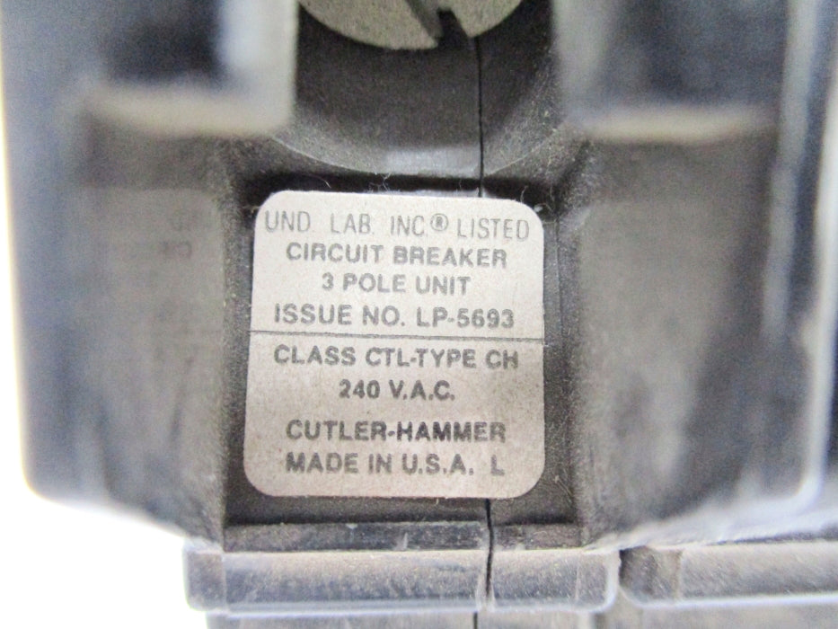 CUTLER HAMMER CH370 70A 240VAC UNMP